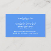 Limousine-Visitenkarte Visitenkarte (Rückseite)