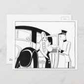 Limousine von Anne Harriet Fish Postkarte (Vorne/Hinten)