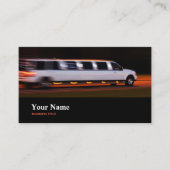 Limousinen-Chauffeur-Fahrer Visitenkarte (Vorderseite)