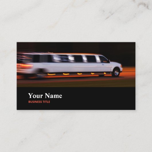 Limousinen-Chauffeur-Fahrer Visitenkarte (Vorderseite)