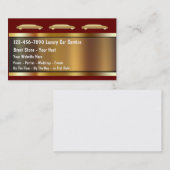 Limousinen-Dienstleistungsunternehmen-Karten Visitenkarte (Vorne/Hinten)