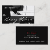 Limousinen Limo Car Services Treiber-Visitenkarte Visitenkarte (Vorne/Hinten)