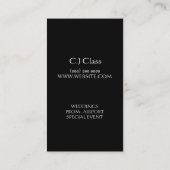 Limousinen Limo Car Services Treiber-Visitenkarte Visitenkarte (Rückseite)