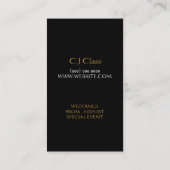 Limousinen Limo Car Services Treiber-Visitenkarte Visitenkarte (Rückseite)