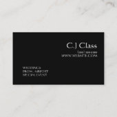 Limousinen Limo Car Services Treiber-Visitenkarte Visitenkarte (Rückseite)