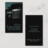 Limousinen, Limo-Services, Fahrerkarte Visitenkarte (Vorne/Hinten)