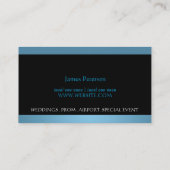 Limousinen, Limo-Services, Fahrerkarte Visitenkarte (Rückseite)