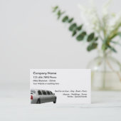 Limousinen-Miete und Fahrer-Service Visitenkarte (Stehend Vorderseite)