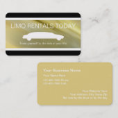 Limousinen-MietVisitenkarten Visitenkarte (Vorne/Hinten)