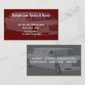 Limousinen-Service Visitenkarte (Vorne/Hinten)