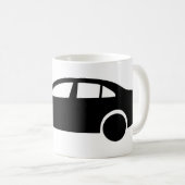 Limousinen-Silhouette Kaffeetasse (VorderseiteRechts)