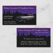 Limousinen-und Fahrer-Service Visitenkarte (Vorne/Hinten)