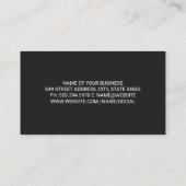 Limousinendienste Visitenkarte (Rückseite)