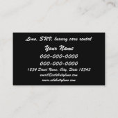 Limousinenservice/LuxusautomietVisitenkarte tem Visitenkarte (Rückseite)