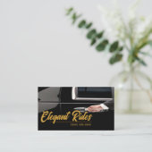 Limousines Car Services Driver Business Card Visitenkarte (Stehend Vorderseite)