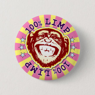 Limp 100% Funny Funky Monkey Abzeichen Button
