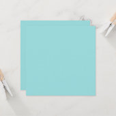 Limpet Muschel Blue Green Spring Season Solid Colo Karte (Vorderseite/Rückseite Beispiel)