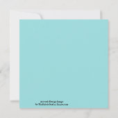 Limpet Muschel Blue Green Spring Season Solid Colo Karte (Rückseite)