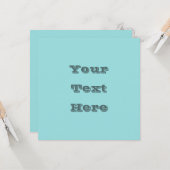 Limpet Muschel Blue Green Spring Season Solid Colo Karte (Vorderseite/Rückseite Beispiel)