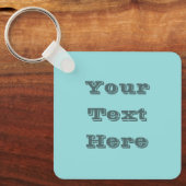 Limpet Muschel Blue Green Spring Season Solid Colo Schlüsselanhänger (Vorderseite)