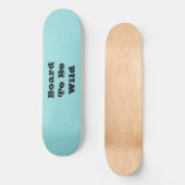 Limpet Muschel Blue Green Spring Season Solid Colo Skateboard (Vorderseite)