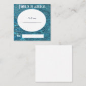 Limpiezas de albercas quadratische visitenkarte (Vorne/Hinten)