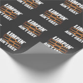 "Limpin Ain't Easy Get Well Gutes Geschenke Verlet Geschenkpapier (Ecke)