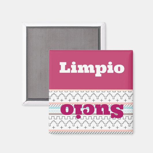 Limpio/Sucio Magnet (Vorderseite/Rückseite)
