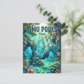 Limu Pools Niue Postkarte (Stehend Vorderseite)
