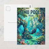 Limu Pools Niue Postkarte (Vorne/Hinten)