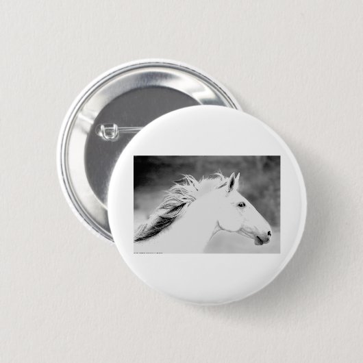 LIN26BW Mähne im Wind.tif Button (Vorne & Hinten)