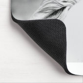 LIN26BW Mähne im Wind.tif Mousepad (Ecke)