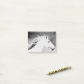 LIN26BW Mähne im Wind.tif Post-it Klebezettel (Auf Schreibtisch)