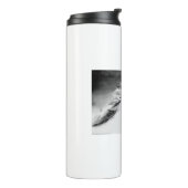 LIN26BW Mähne im Wind.tif Thermosbecher (Nach links gedreht)