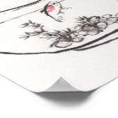 Lin Lis Art Print: Katze und Godfish Poster (Ecke)