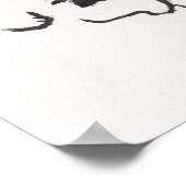 Lin Lis Kunstdruckerei: Katze und Ladybug Poster (Ecke)