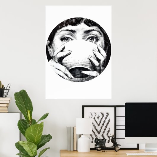 Lina Cavalieri Bowl Poster (Heimbüro)