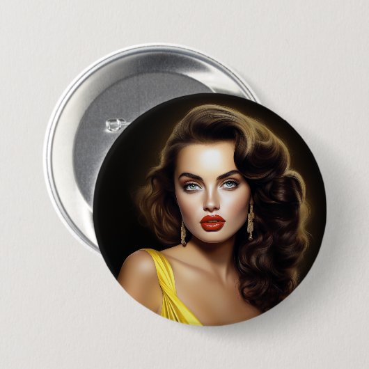 Lina - Super Model Latina! Button (Vorne & Hinten)