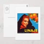 Linaje Valencia Orange Postkarte (Vorne/Hinten)