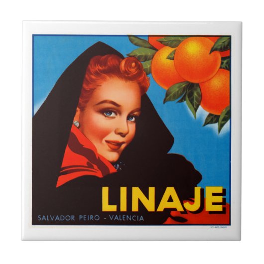 Linaje Zitrusfrucht Fliese (Vorderseite)