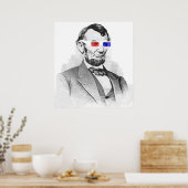 Lincoln 3D Poster (Küche)