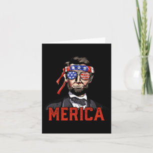 Lincoln 4. Juli Merica Abe Boys Männer Frauen Amer Karte