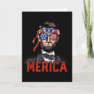Lincoln 4. Juli Merica Abe Jungen Männer Frauen Am Karte