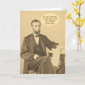 Lincoln Ages or Angels Historic Zitat Karte (Gelbe Blume)