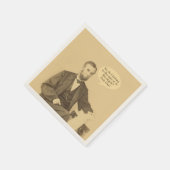 Lincoln Ages or Angels Historic Zitat Serviette (Ecke)