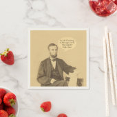 Lincoln Ages or Angels Historic Zitat Serviette (Beispiel)