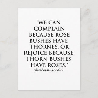 Lincoln: auf Thornes und Rose (klar) Postkarte