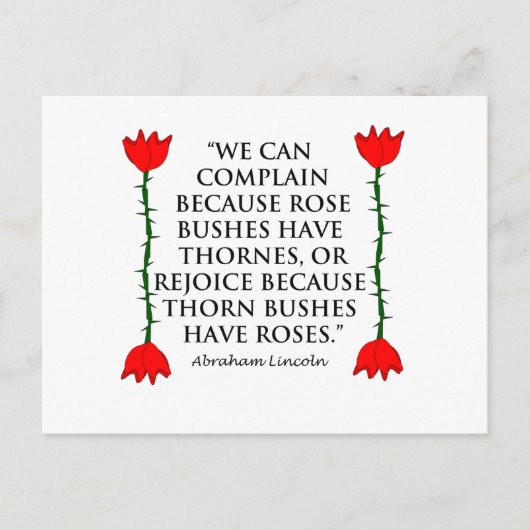 Lincoln: auf Thornes und Rose (zwei Rose). Postkarte (Vorderseite)