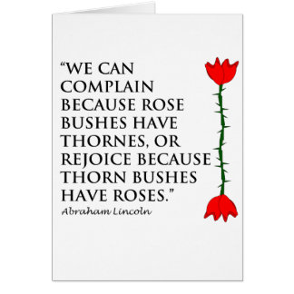 Lincoln: auf Thornes und Rosen (eine Rose).