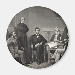 Lincoln beim Lesen der Emanzipationsproklamation Magnet